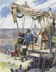 Richelieu Celebrates Mass at the Camp of La Rochelle