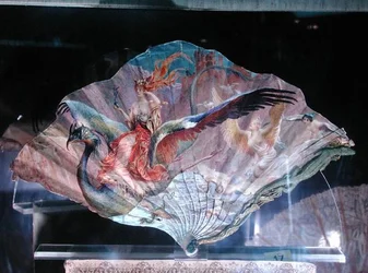 The End of the Century and the Beginning of the Century, allegorical fan