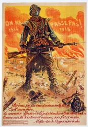 They Shall Not Pass, 1914-1918, printed Paris, c.1918