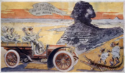 The Mercedes is the most amazing car, c.1900