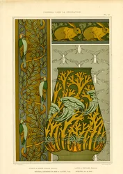 Art Nouveau Nature Motifs: Birds, Marine Life and Insects
