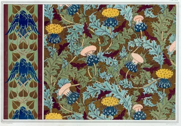 Designs for Wallpaper Borders and Printed Fabric