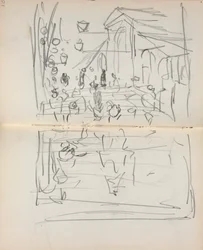 Italian Sketchbook: Bridge with Figures