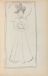 Italian Sketchbook: Standing Woman with Parasol