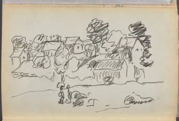 Sketchbook- The Granite Shore Hotel, Rockport, page 168: Houses