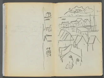 Sketchbook- The Granite Shore Hotel, Rockport, page 174 & 175: Houses