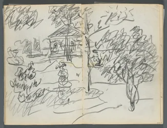 Sketchbook, The Dells, No. 127, page 066 & 67: Landscape