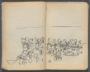 Sketchbook, page 044 & 45: Beach View