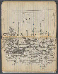 Sketchbook: View of Sailboats