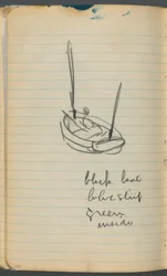Sketchbook: Sailboat with Notes