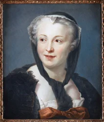 Portrait of the Novelist Francoise de Graffigny by Maurice Quentin de La Tour