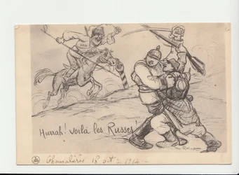Postcard, Satirical in B&W