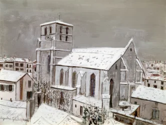 Church of Saint-André, Angoulême, in the Snow