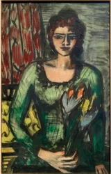 Portrait of Quappi in Green Jumper