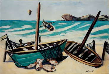 Coastal Landscape with Balloon