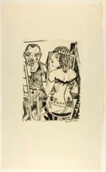 Dressing Room (plate two from Jahrmarkt)