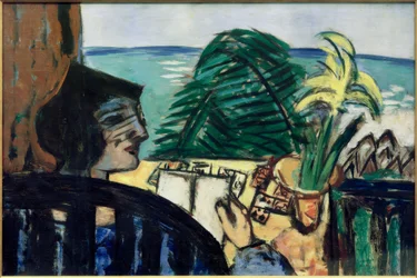 Woman Reading by the Sea