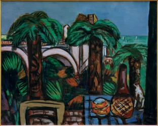 Landscape with Three Palms. Beaulieu