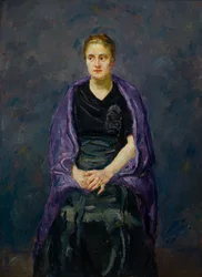 Minna Beckmann-Tube with a Violet Shawl