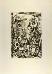 The Tall Man, plate five from Jahrmarkt