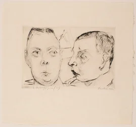 Two Auto Officers, Plate 15 from the Portfolio 