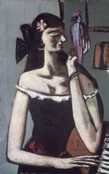 Woman with a Parrot