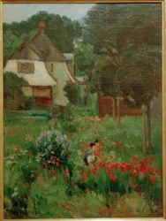 Child Picking Flowers