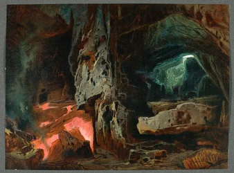 Set design for act II of The Ring of the Nibelung - The Rhinegold by Richard Wagner, Paris