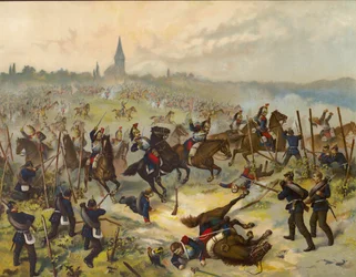 Attack by French Cuirassiers at Morsbronn, Battle of Worth