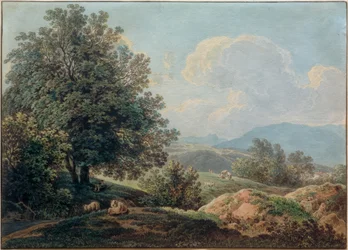 Pre-Alpine Landscape with Sleeping Shepherd
