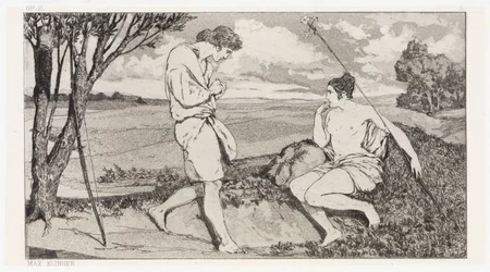 Apollo and Daphne I (Rescues of Ovidian Victims, Opus II, Sheet 10)
