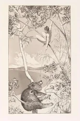 Bear and Elf, Plate I from Intermezzos, Opus IV