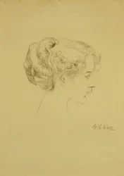 Head of a Woman in Profile