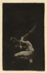 Crouching Female Nude