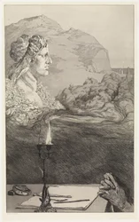 Title Page (Painterly Dedication / Invocation) (Rescues of Ovidian Victims, Opus II, Plate 1 [1b])