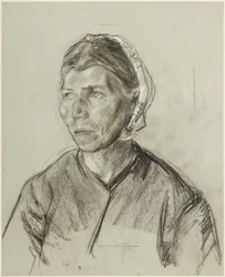 Bust Portrait of an Elderly Woman with a Cap