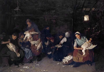 Women Plucking Geese