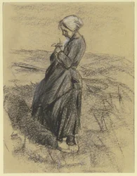 Girl in the Field, Knitting