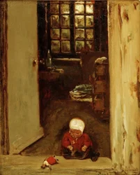 Playing Child in the Doorway