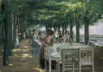 The Terrace at the Restaurant Jacob in Nienstedten on the Elbe