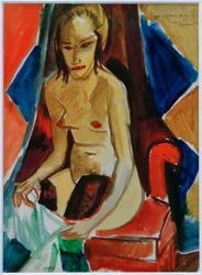 Nude with Dark Stockings