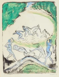 The Dance (Dancing and Bathing at the Forest Pond)