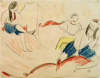 Three Dancers (Acrobats)