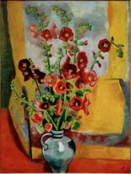 Hollyhocks