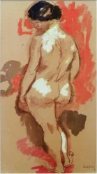 Standing Nude from the Back