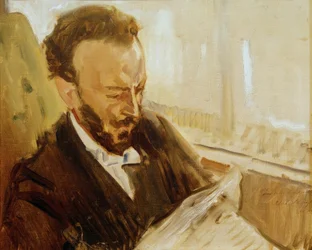 Francisco d’Andrade Reading a Newspaper