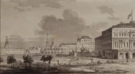 Moscow Kremlin before the construction of the Grand Kremlin Palace