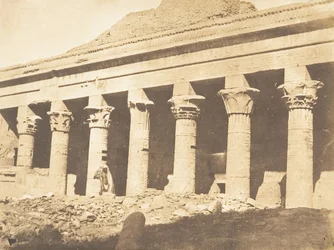 Lateral Colonnade of the Courtyard of the Temple of Isis, at Philae, April 1850