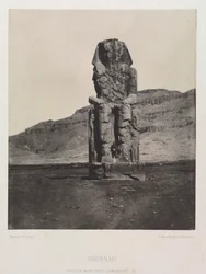 Colossal Monolith of Amenhotep III, Gournah, 1849-1851