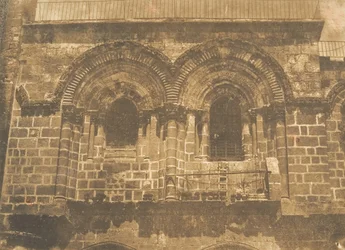 Facade of the Church of the Holy Sepulchre, Jerusalem (upper part)